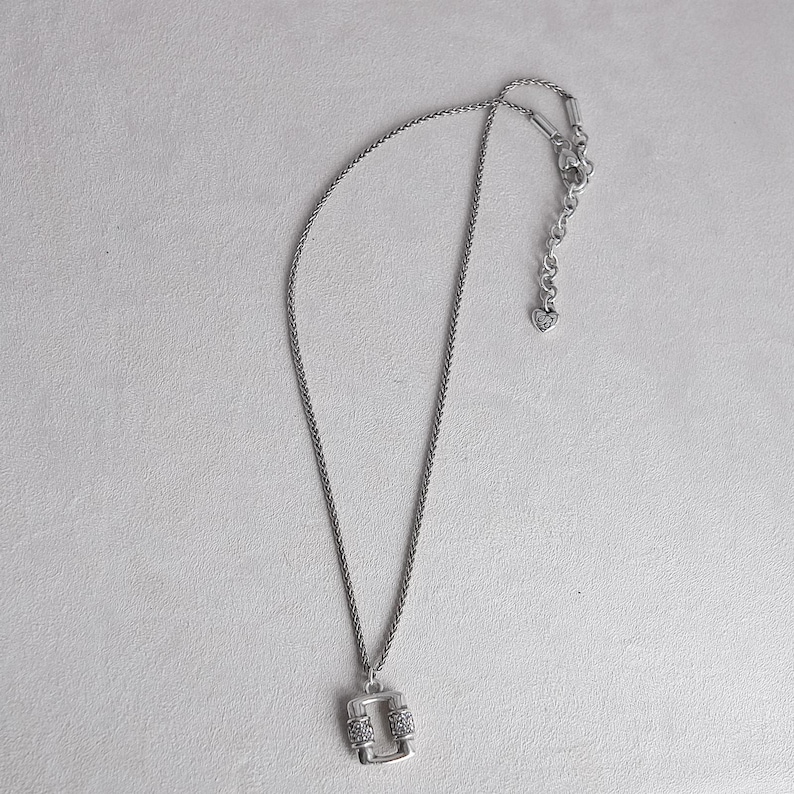 Collar pequeño Brighton Meridian Linx con cristales bañados en plata, 40-45 cm imagen 1