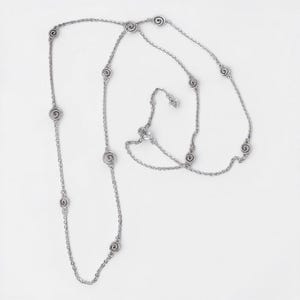 Collar largo reversible Brighton Vertigo Mini, chapado en plata, ajustable de 96-102 cm (38-40 pulgadas) imagen 1