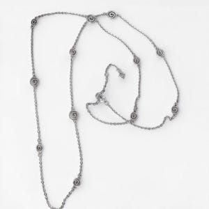 Collar largo reversible Brighton Vertigo Mini, chapado en plata, ajustable de 96-102 cm (38-40 pulgadas) imagen 2