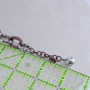 Brighton Pebble Pave Bracelet: Bronze Tone Oval Links, Crystal Accents image 6