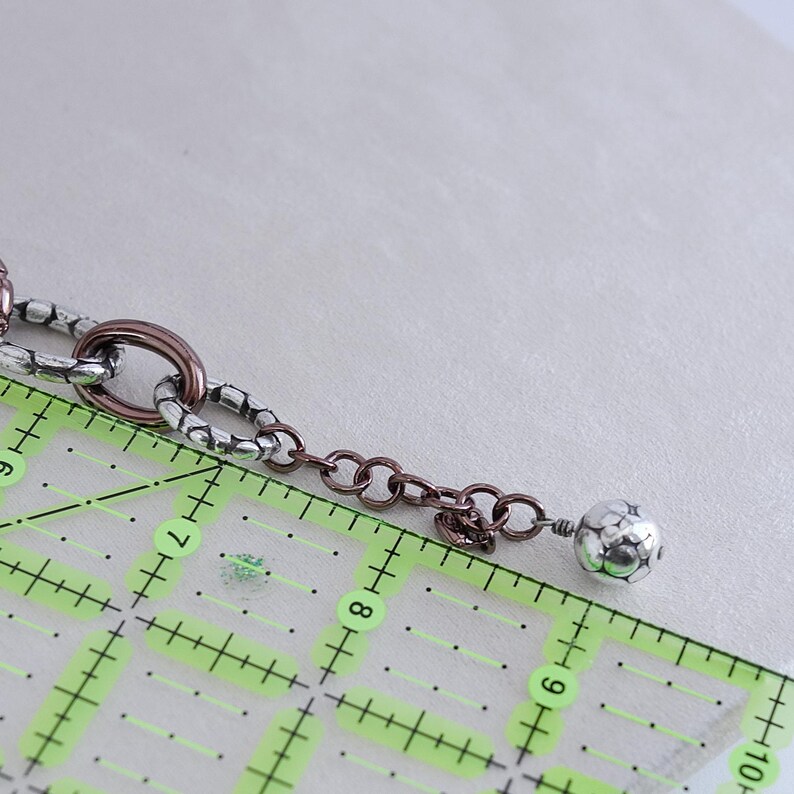 Brighton Pebble Pave Bracelet: Bronze Tone Oval Links, Crystal Accents image 6