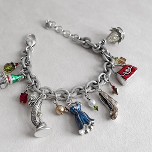 Brighton Celebration J37582 New Years Charm Bracelet Silver Plated Party Retired