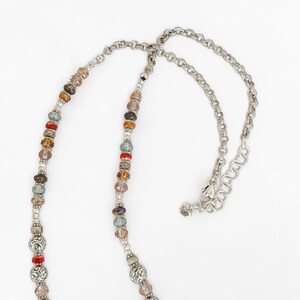 Collar largo de cuentas Brighton Latika con pergamino retirado bañado en plata y multicolor imagen 4