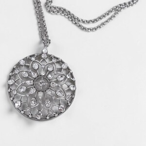 Brighton One Love Circle converteerbare ketting verzilverd filigraan 18-38 inch afbeelding 2