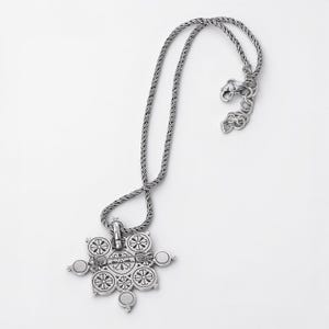 Brighton Serena Pendant Necklace Champagne Bronze Stones Twisted Chain Retired image 2