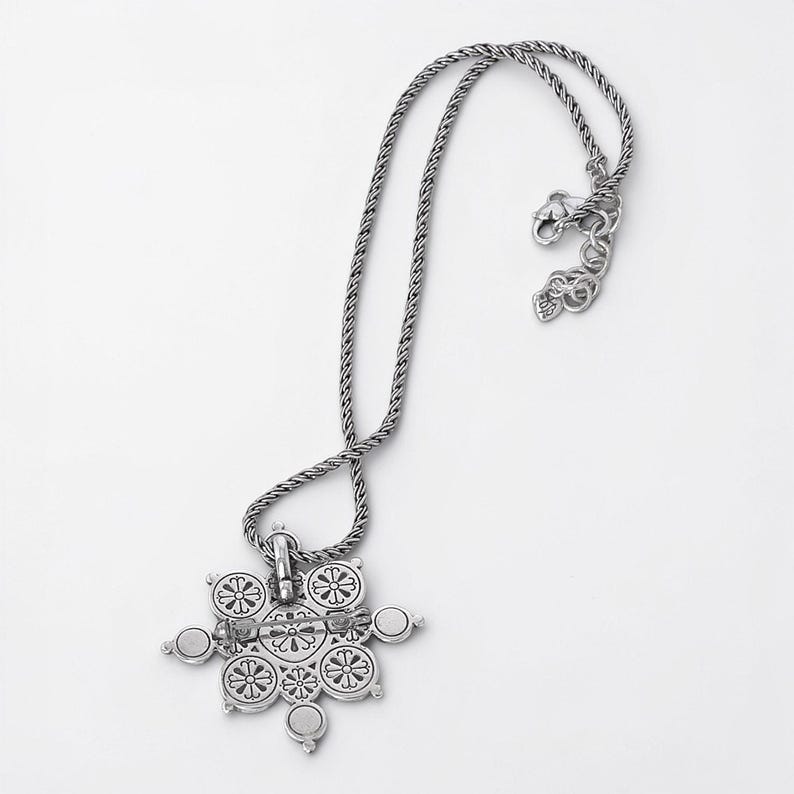 Brighton Serena Pendant Necklace Champagne Bronze Stones Twisted Chain Retired image 2