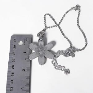 Brighton Dazzle Bloom Retired Double Daisy Pendant Necklace Crystal 16-18 Inch image 6