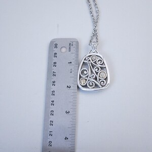 Brighton Adara Oval Reversible Pendant Necklace Mixed Metal Two Tone Retired image 8