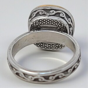 Brighton Venusian Lavender Blue Swarovski Crystal Gold & Silver Ring Size 8 image 4