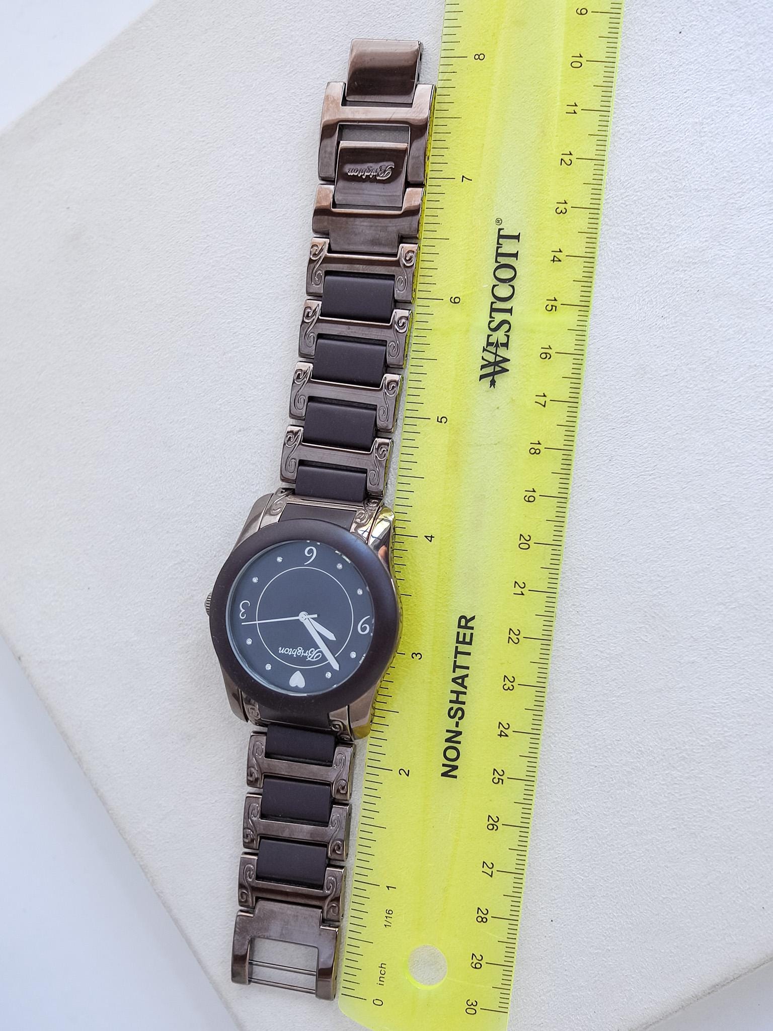Brighton watch Brooklyn style Brighton Brooklyn Watch: Bronze Tone, Rubber Band, Retired  main image 2