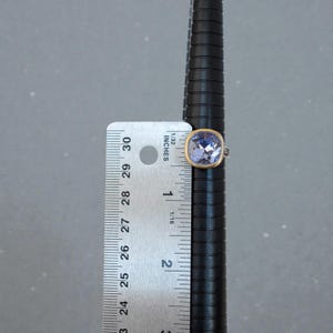 Brighton Venusian Lavender Blue Swarovski Crystal Gold & Silver Ring Size 8 image 6