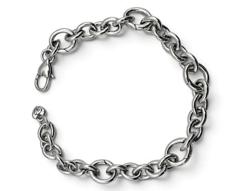 Brighton Luxe Link Charm Bracelet JF4930 Silver Plated 5 Opening Charm Links