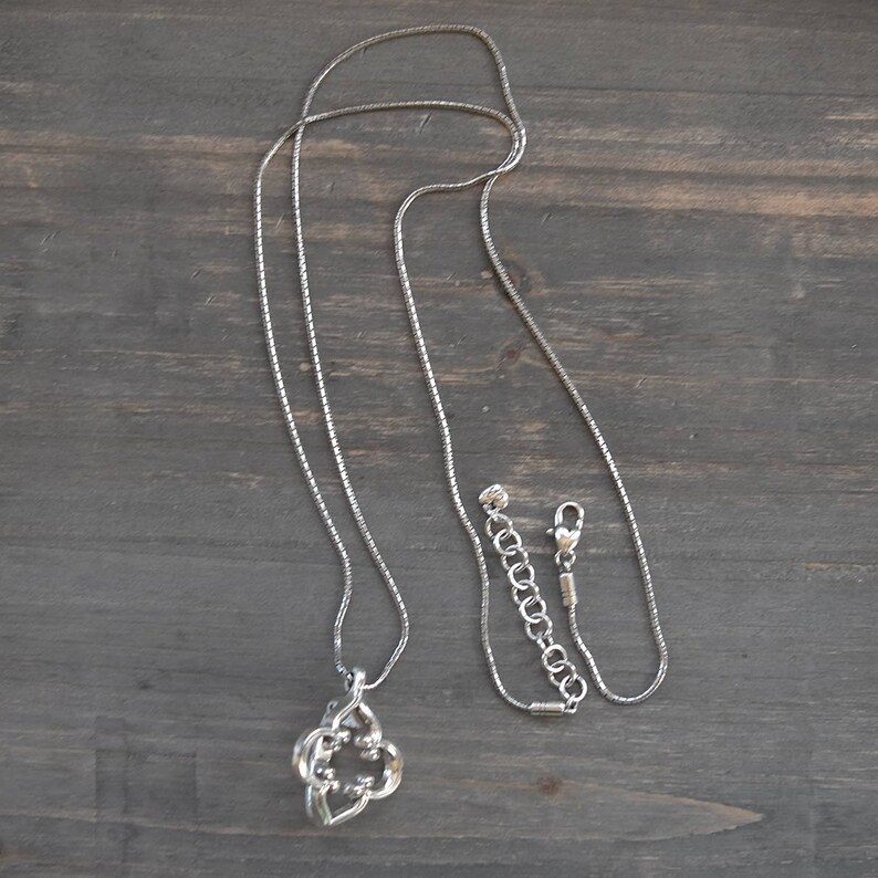 Brighton Toledo Lanyard Badge ID Holder Silver Plate 36 Badge Clip