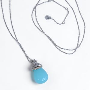 Brighton Neptune's Rings Quarz Stein Halskette Aqua Rose Gold Silber 92-99 cm