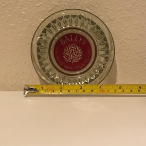 Vintage Bally&#39;s Casino Glass Ashtray