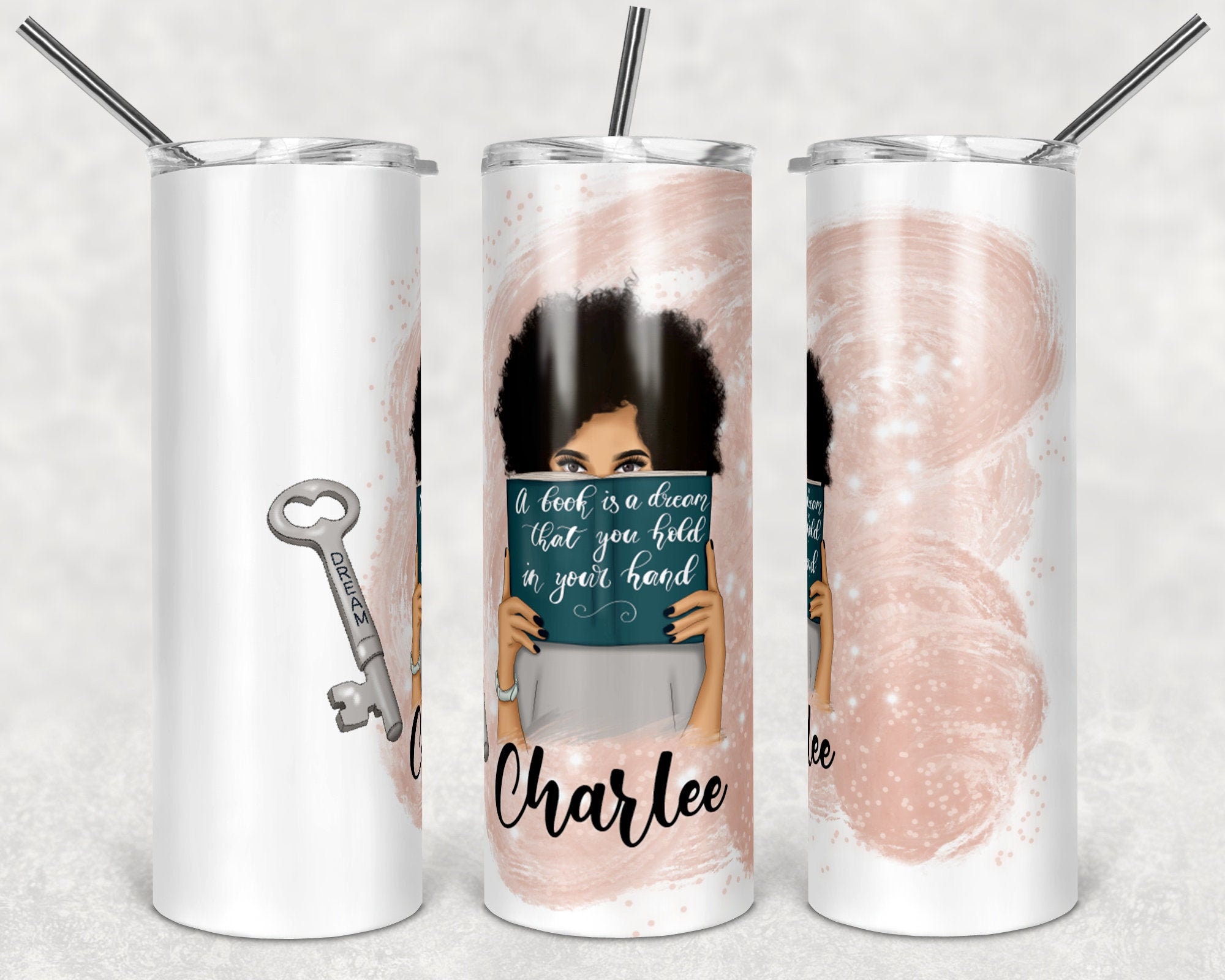 Personalized Tall Tumbler with Straw Sublimated Tall Tumbler Etsy