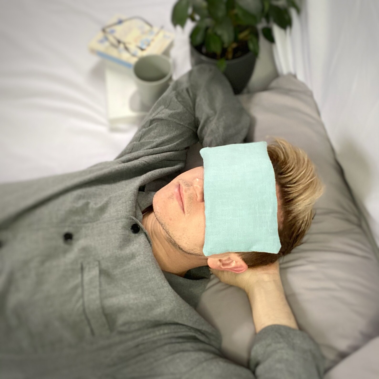 Weighted Eye Pillow for Yoga Meditation & Relaxation Etsy