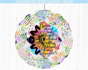 Mutter Königin Windspiel Design: Blumensublimation (JPEG & PNG Digitale Datei)