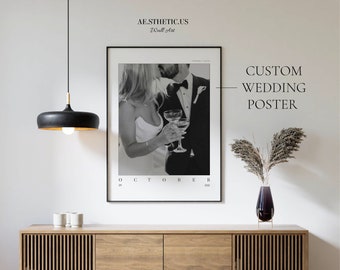 Custom Wedding Poster | 20 x 30in | 24 x 32in | Matte Wedding Photo Poster | Custom Engagement Gift | Wedding Anniversary Gift | Wedding Art