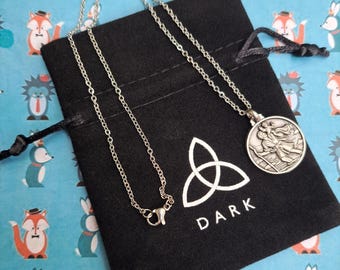 St. Christopher Anhänger - Netflix "Dark" - religiöse Halskette - Medaillie - Saint Christopherus - Schutzpatron der Reisenden - Heiliger