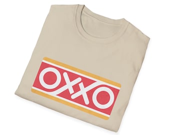 Mexico Oxxo Gas Station T-Shirt, Unisex Retro Gas Sign Graphic Tee, Mexican Convenience Store Streetwear, Casual Cotton Tee