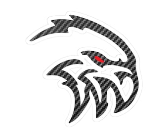 Carbon Fiber Track Hawk SUV  Sticker | Kiss-Cut Vinyl Decal