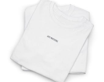 White Monsterholic Meme , Funny Energy Drink Embroidered Shirt, Meme Gift Tee