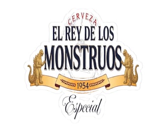 Godzilla Parody Beer Modelo| Mexican Beer  label sticker | Kiss-Cut Sticker Size 3inx3in