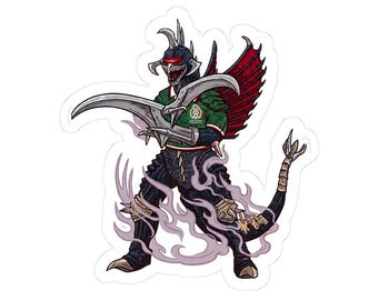 Gigan Final Wars Kaiju Sticker, World Cup 2026 Soccer Football Kiss-Cut Vinyl Decal, Monster Fan Art