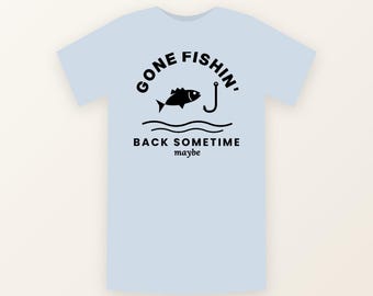 Gone Fishin SVG, Pesca SVG PNG, Diseño de camiseta de pesca de lubina, Pescador divertido SVG, Papá pescador SVG, Lago SVG, Archivo de corte Cricut Silhouette