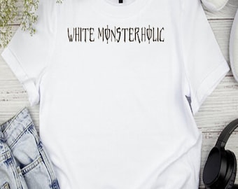 White Monsterholic Meme SVG, Funny Viral Design for Energy Drink Enjoyers, Digital Download, Monsterholic Funny Energy Drink SVG Files