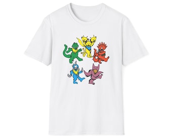 Colorful Element Kaiju T-Shirt | Playful Monster Kaiju  Characters