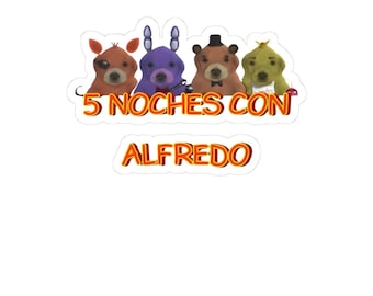 5 Noches Con Alfredo sticker FNAF Five Nights at Freddy's Gamer