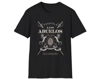 Vintage Tequila Fortaleza, Tequila Mexicano Unisex Los Abuelos Camiseta Tamaño S-4XL
