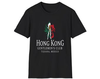 Divertida comida china México Hong Kong Club de caballeros Tijuana Camiseta de algodón de cuello redondo para hombre