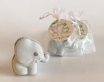 Elephant Bath Bomb Favors, Baby Shower Favors, Jungle Safari Baby Shower, Safari Party Favors, Gender Neutral Baby Shower