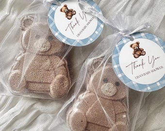 Thank You Beary Much Bath Bomb Baby Shower Favors | Teddy Bear Themed Shower Favors
