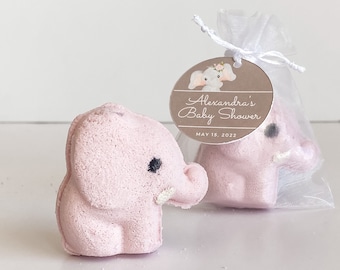 Elephant Baby Shower Bath Bomb Favors, Jungle Theme