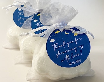 Baby Shower Cloud Bath Bomb Favors, Cute Baby Shower Favors, Girls are the Bomb, Boys are the Bomb, In the Clouds Shower, Cloud Favors