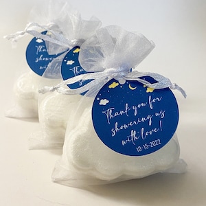 Baby Shower Cloud Bath Bomb Favors, Cute Baby Shower Favors, Girls are the Bomb, Boys are the Bomb, In the Clouds Shower, Cloud Favors