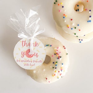 Baby Sprinkle Donut Bath Bomb Favors, Cute Baby Shower Favors, Brunch Favors, Realistic Donut Bath Bombs, Moisturizing Bath Bombs image 1