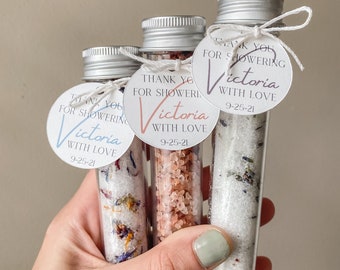 Baby Shower Bath Salt Favors, From My Shower To Yours, Customizable Baby Shower Favors