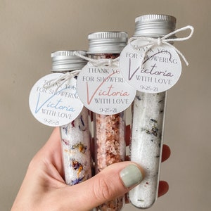 Baby Shower Bath Salt Favors, From My Shower To Yours, Customizable Baby Shower Favors