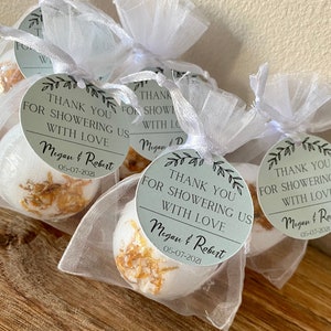 Bridal Shower Bath Bomb Party Favors, Wedding Shower Favors, Assorted Bath Bomb Favors, Customizable Bridal Shower Favors