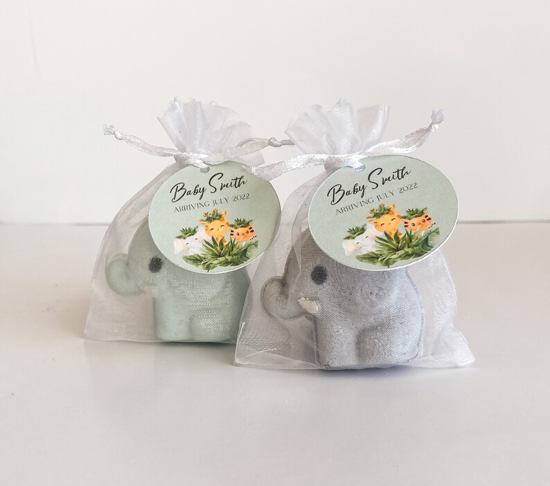 Baby Elephant Bath Bomb Favors Jungle Safari Themed Baby Etsy