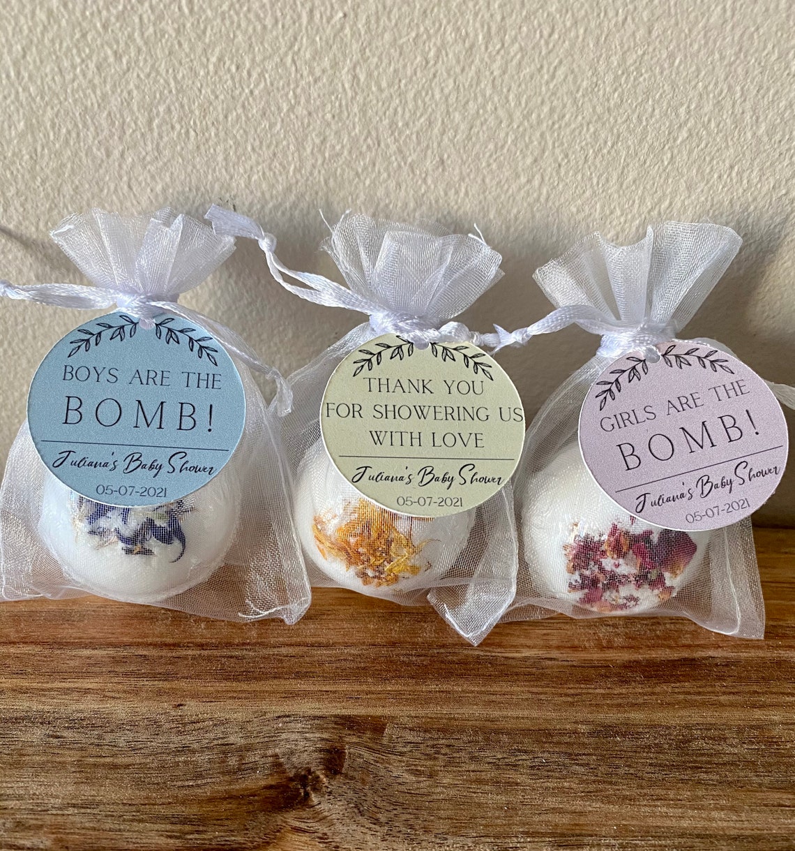Baby Shower Bath Bomb Favors Neutral Baby Shower Favors Etsy