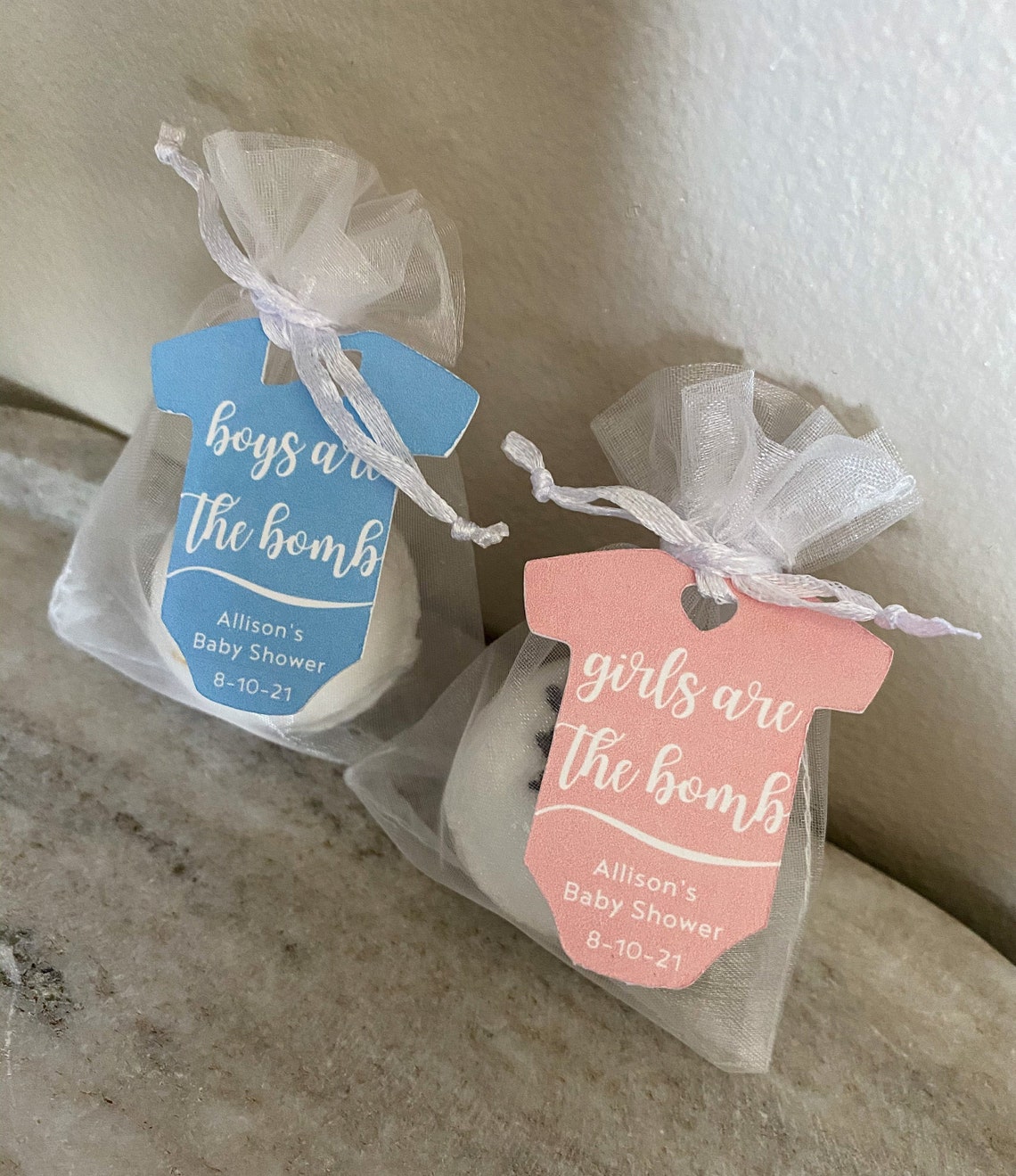 Baby Shower Bath Bomb Favors Girls are the Bomb Boys are the Etsy