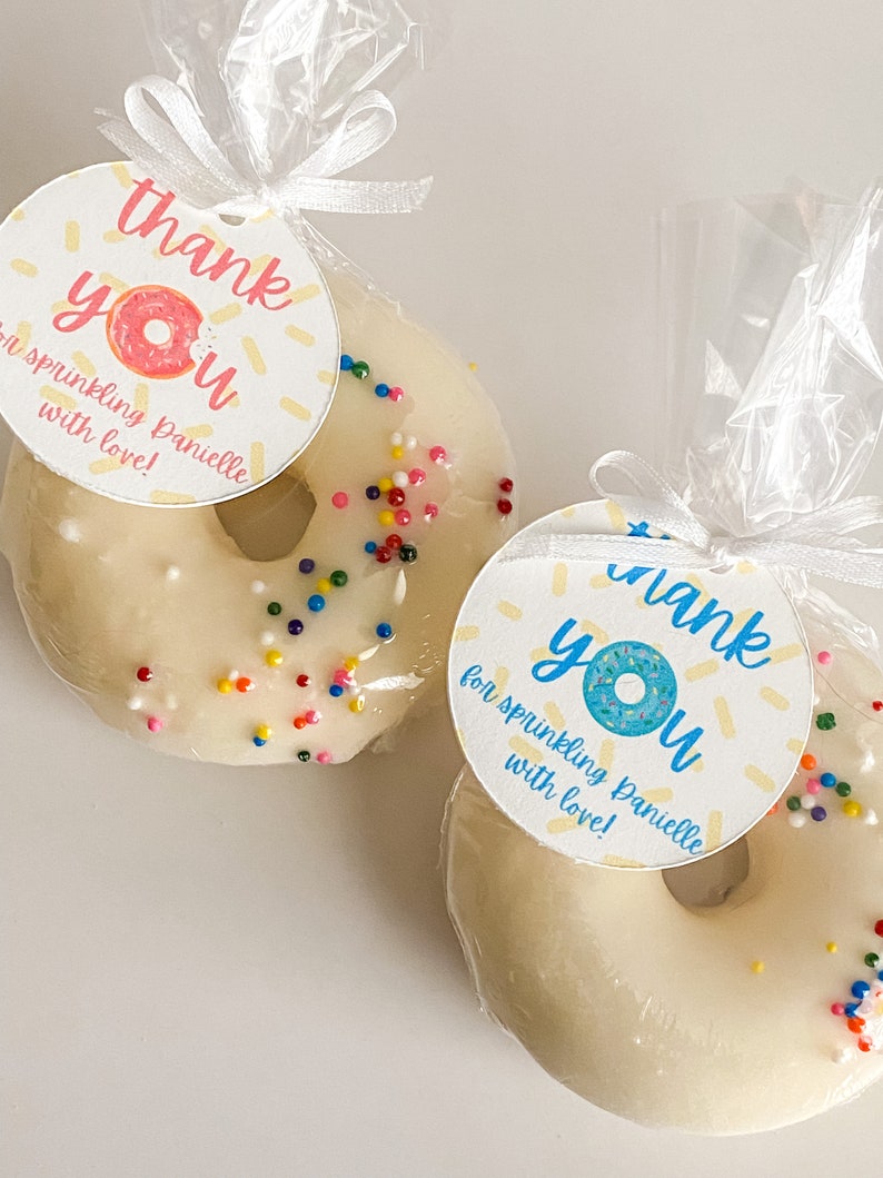 Baby Sprinkle Donut Bath Bomb Favors, Cute Baby Shower Favors, Brunch Favors, Realistic Donut Bath Bombs, Moisturizing Bath Bombs image 7