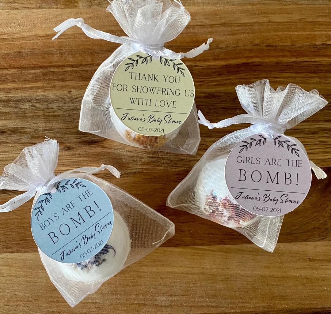 Baby Shower Bath Bomb Favors, Neutral Baby Shower Favors, Girls Are the