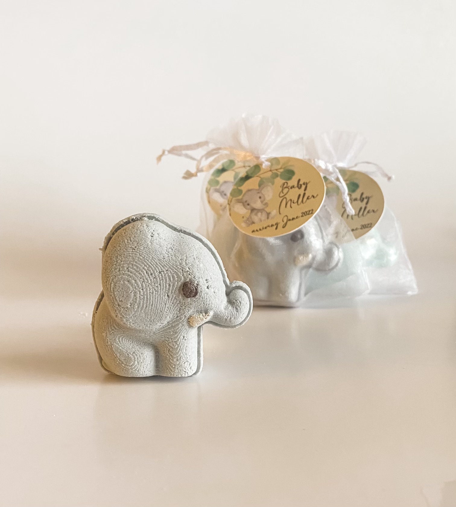 Baby Elephant Bath Bomb Favors Jungle Safari Themed Baby Etsy